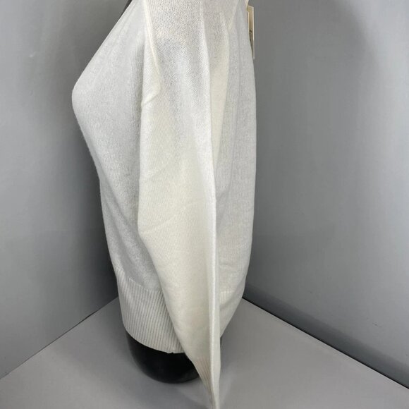 Majestic Filatures Women’s 100% Cashmere Gilet Cardigan Size S Ivory Milk - Picture 10 of 11